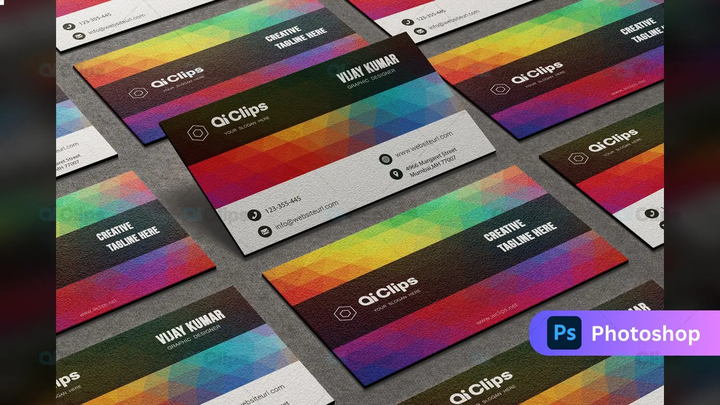 Professional Business Card Photoshop PSD Template | AIClips
