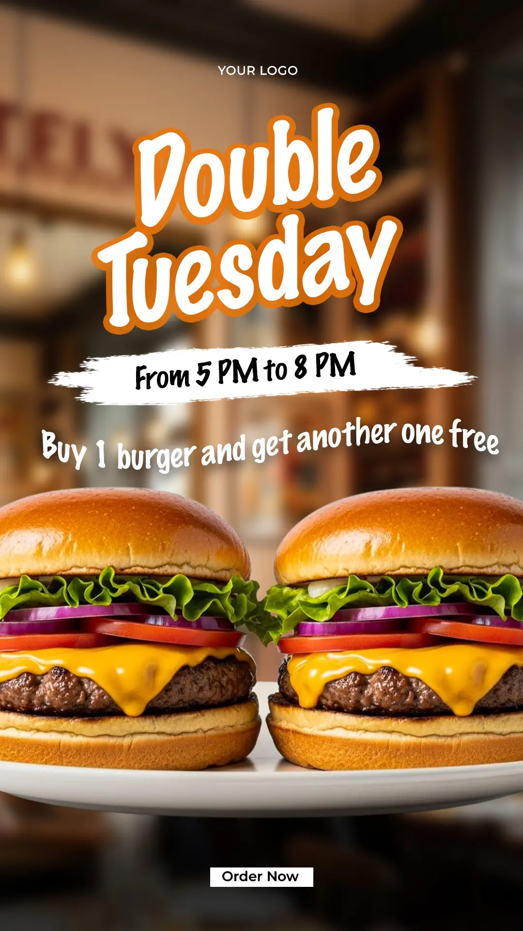 Burger Joint BOGO Promo Template