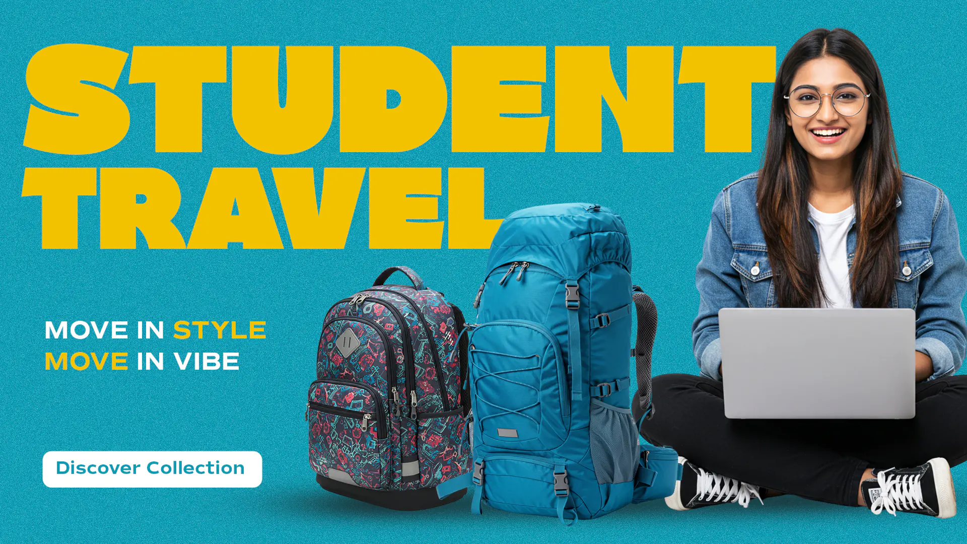 Student Travel Backpack Instagram Template