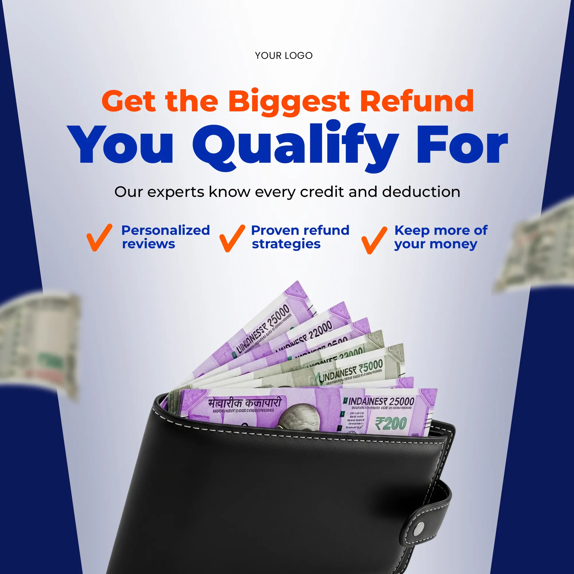 Expert Tax Refund Services Promo Template