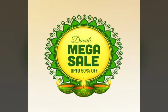 Diwali Mega Sale Mandala Design