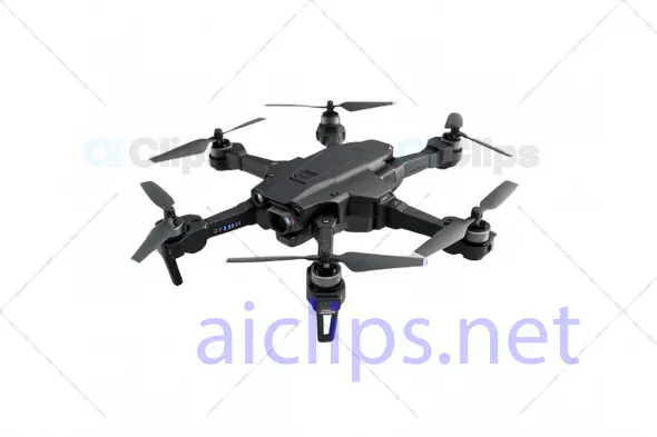 Advanced 3D Drone Model with Camera and Sensors - Detailed Quad Drone