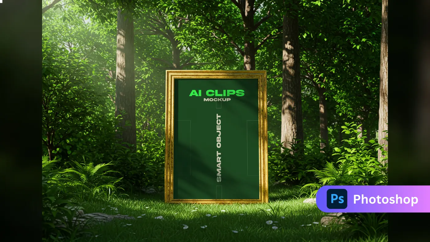 Nature-Inspired Photoshop Frame Mockup Template