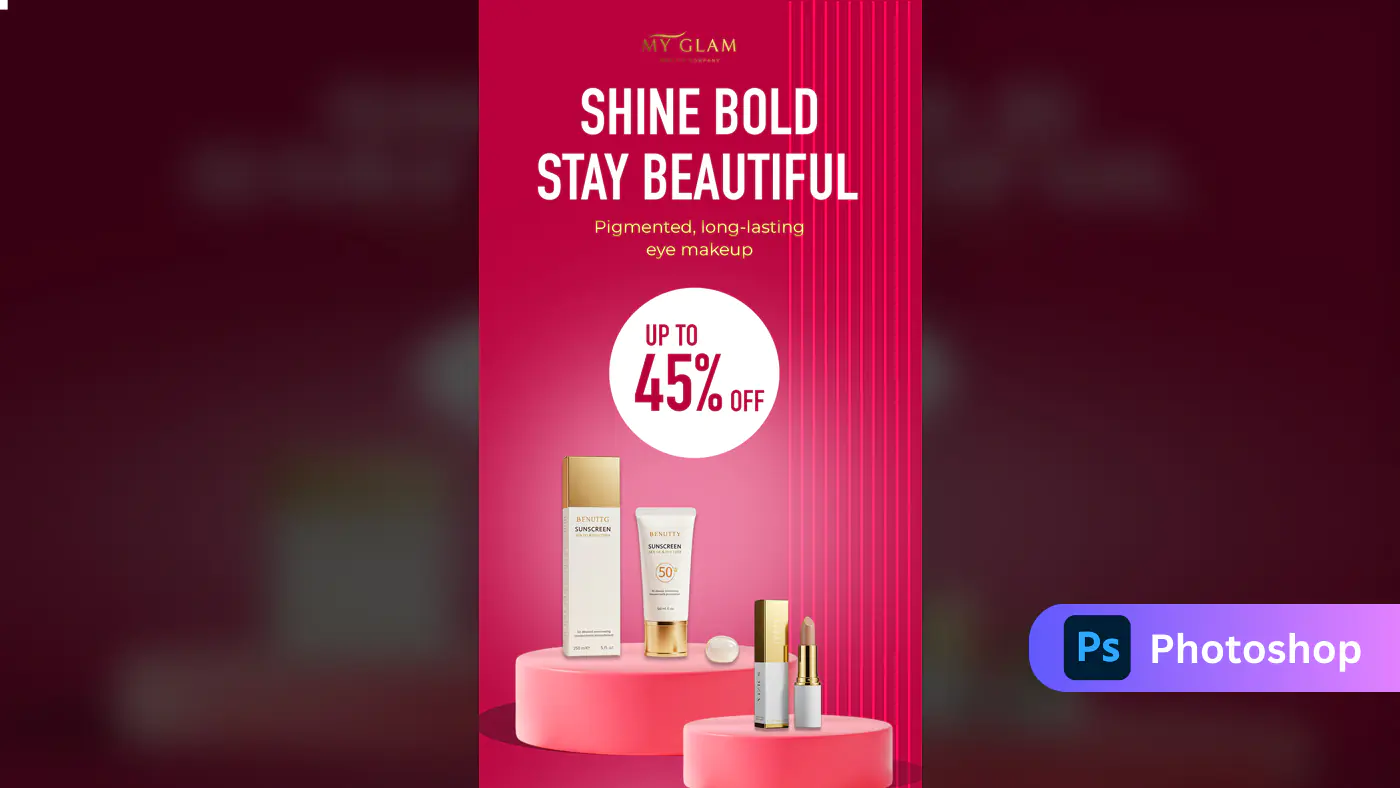 Beauty Products Promotional Banner
