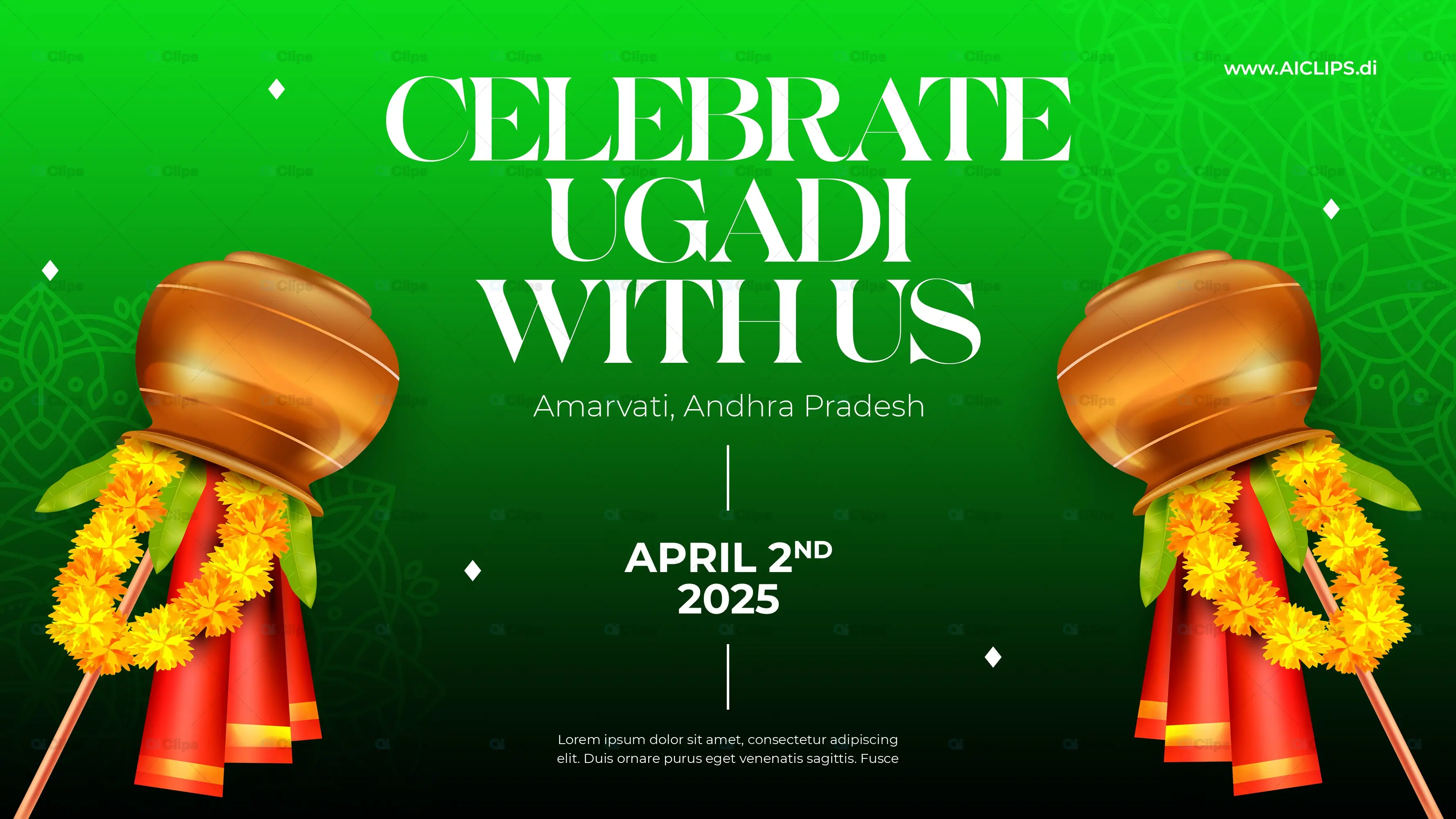 Ugadi Festival Celebration PSD Template