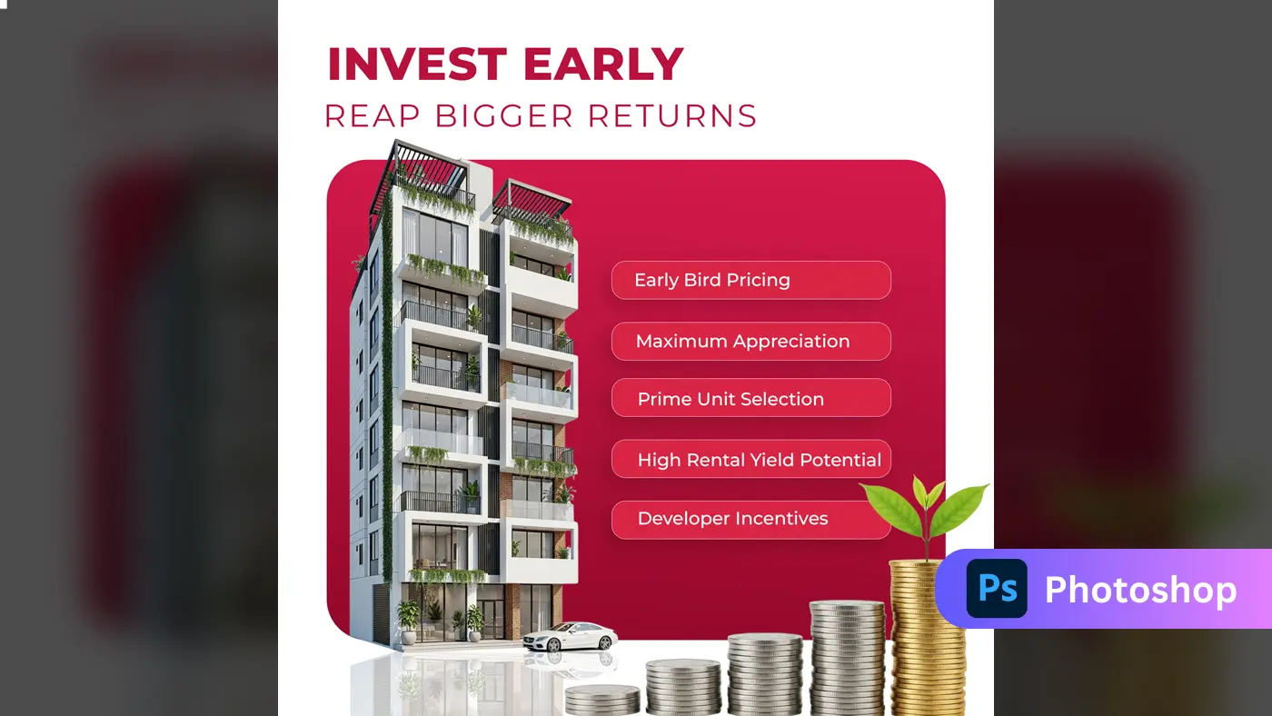 Early Bird Property Investment Social Post