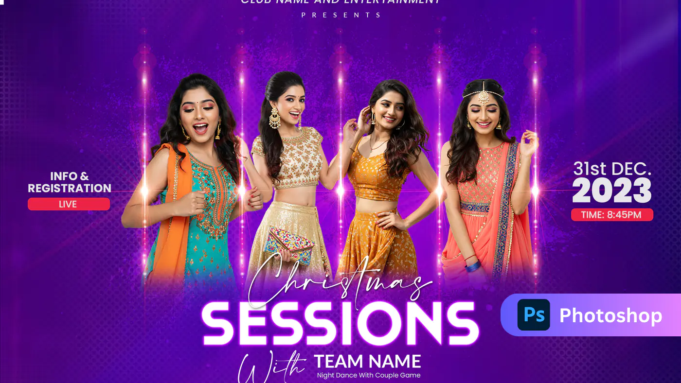 Festive Club Event Flyer Template