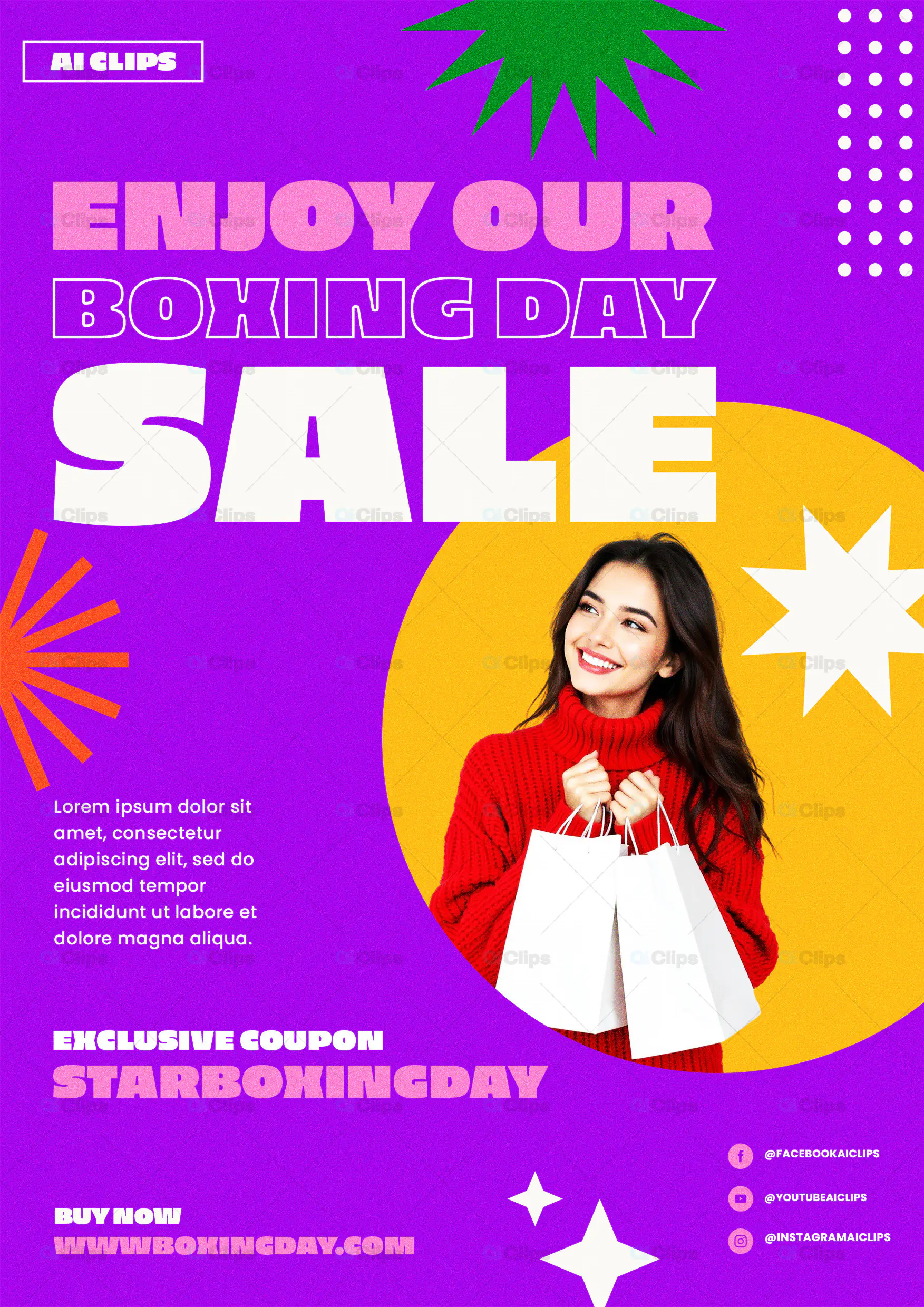 Boxing Day Sale Promotion PSD Template