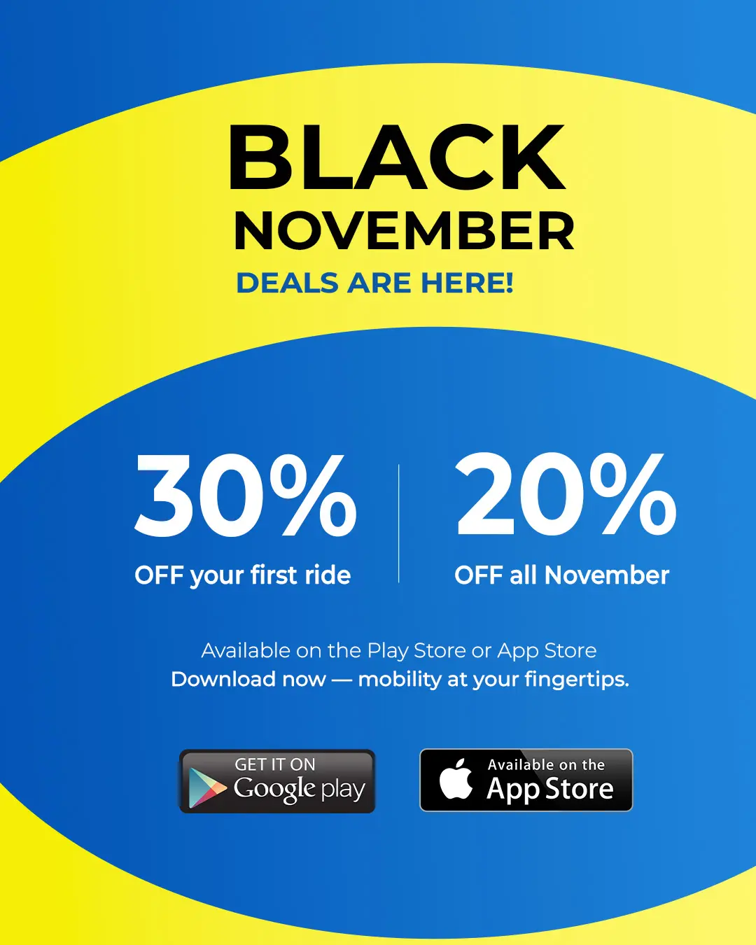Vibrant Mobility App Offer Template