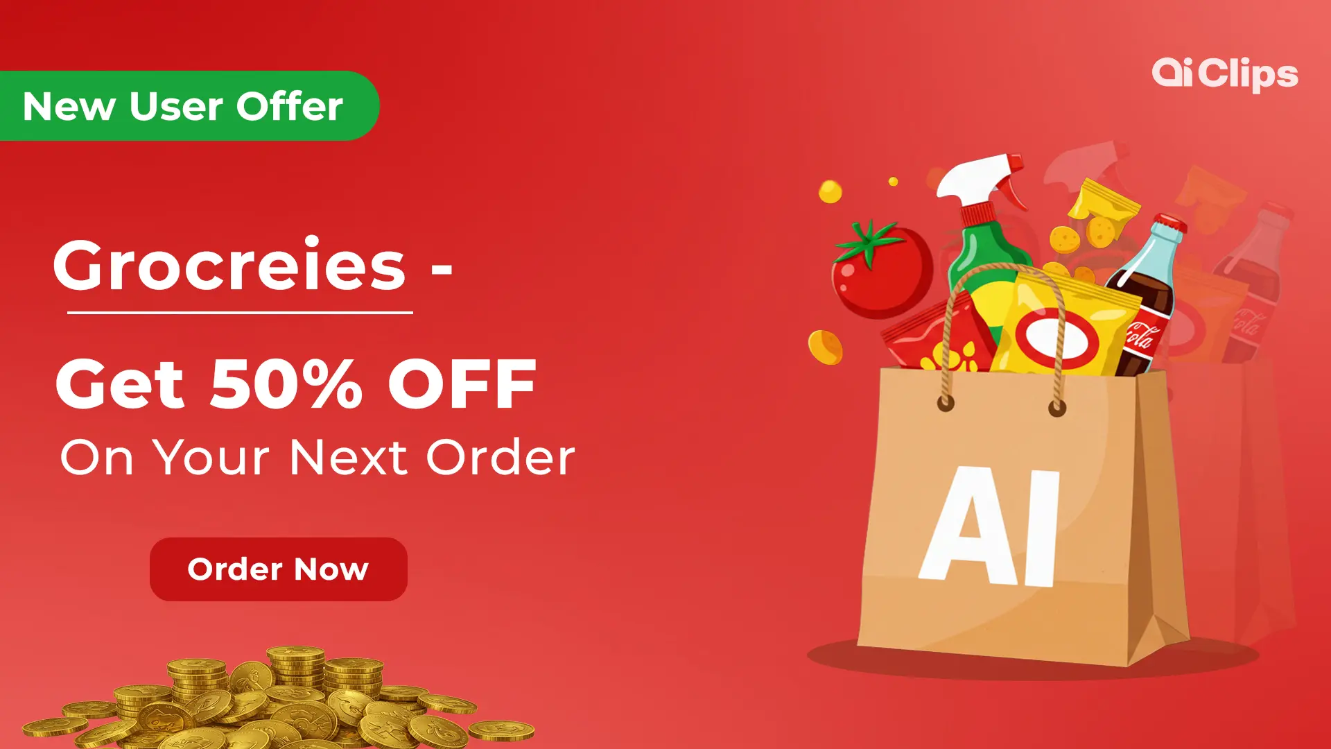 Dynamic Photoshop Template for Grocery Promotions