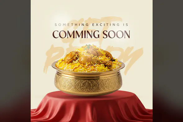 Enhanced Elegant Biryani Coming Soon Template