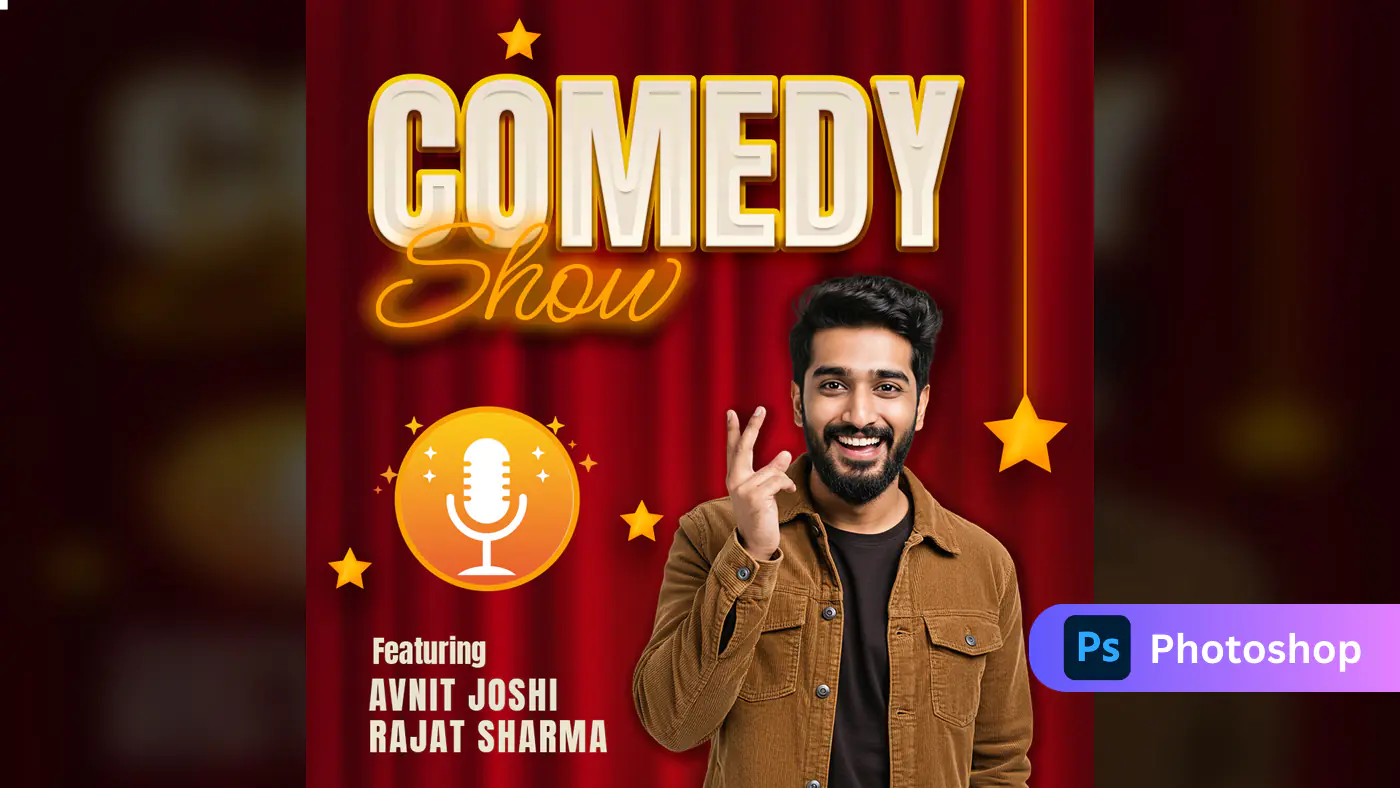 Stand-Up Comedy Show Flyer Template