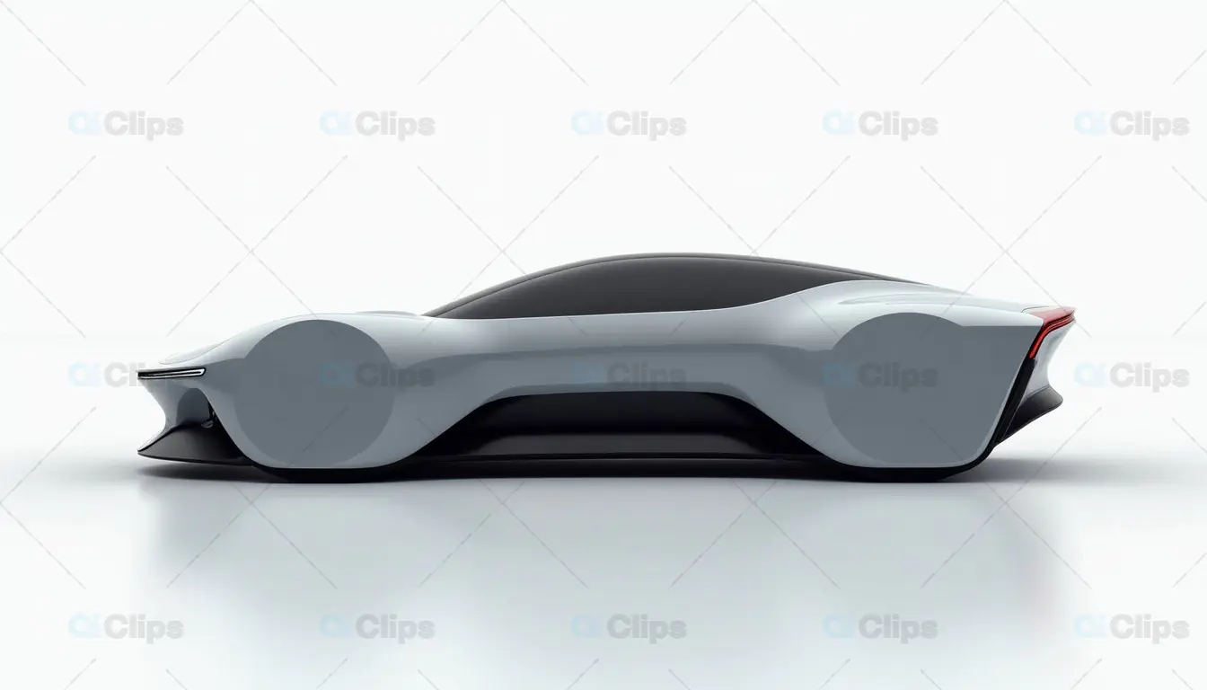 Futuristic Concept Car – Sleek Minimalist Design
