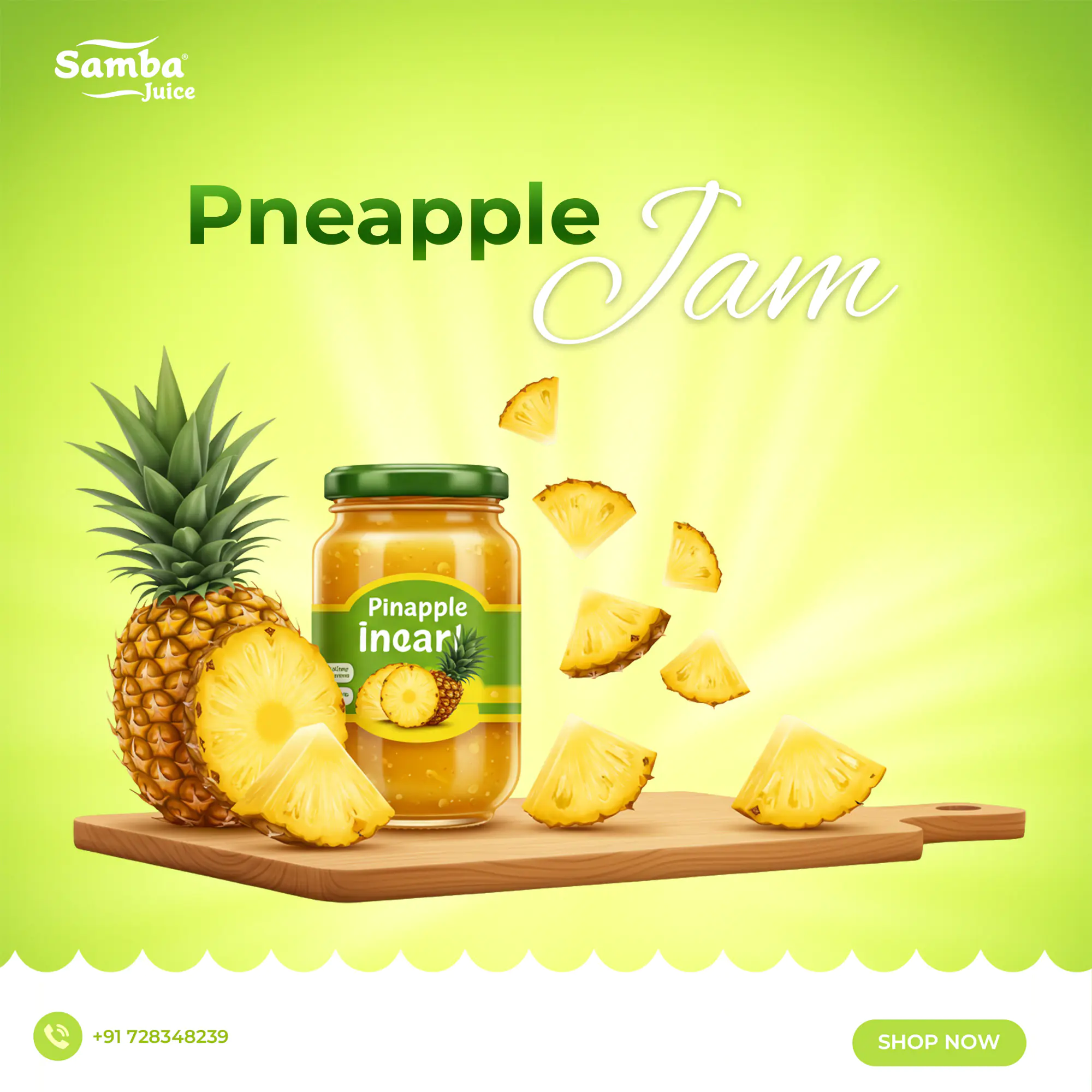 Tropical Pineapple Jam Advertisement
