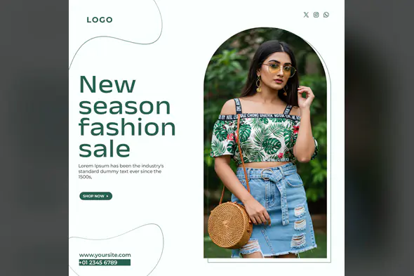 Tropical Fashion Sale Template