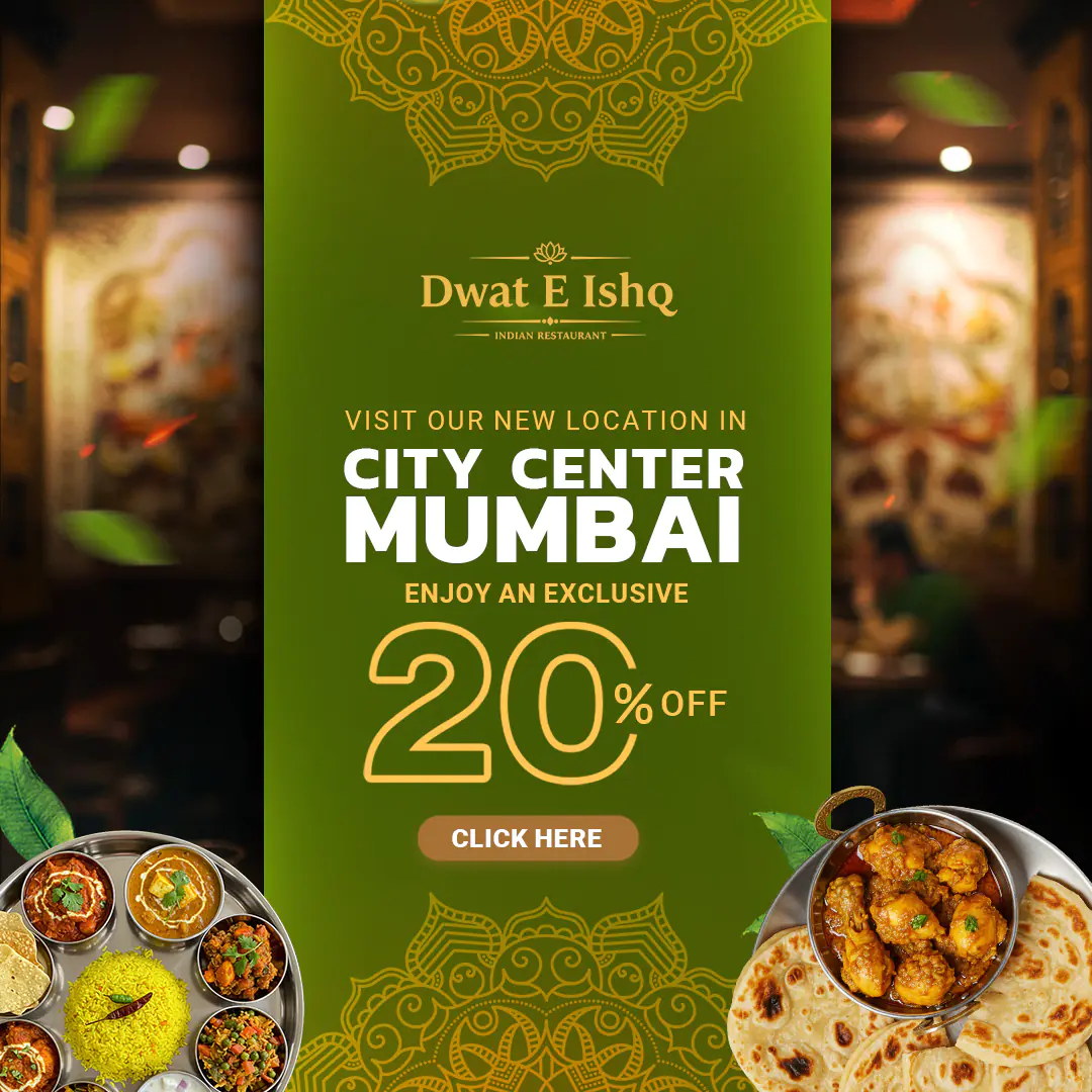 Indian Restaurant Expansion Ad Template