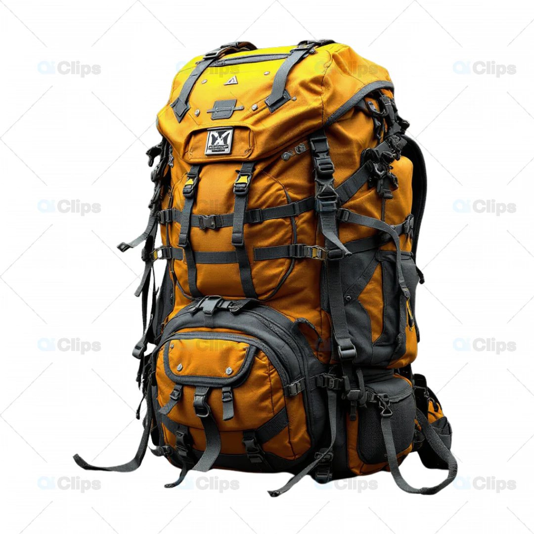 Adventure Trekking Backpack 3D Model