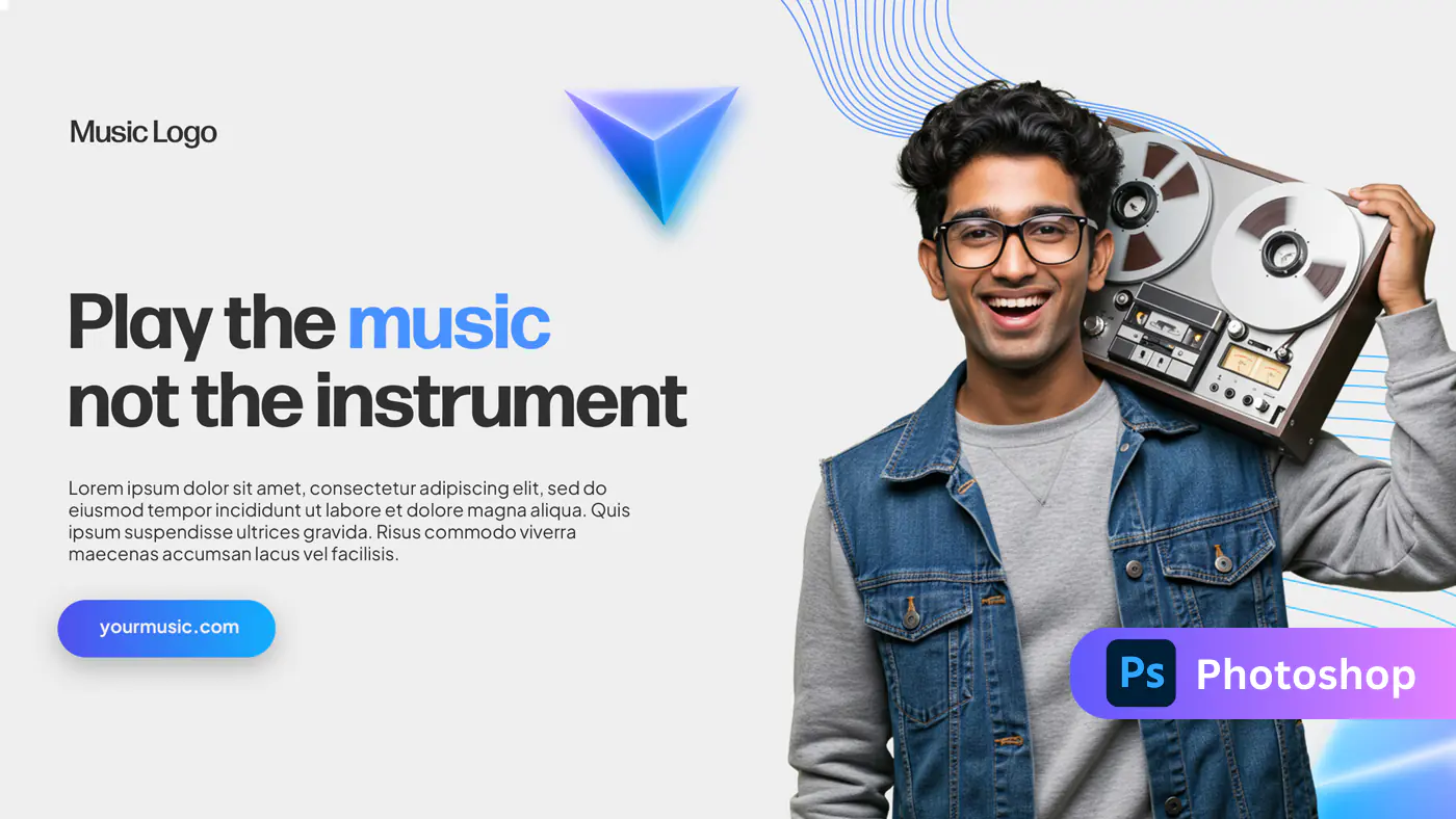 Retro Music Streaming Promo Template