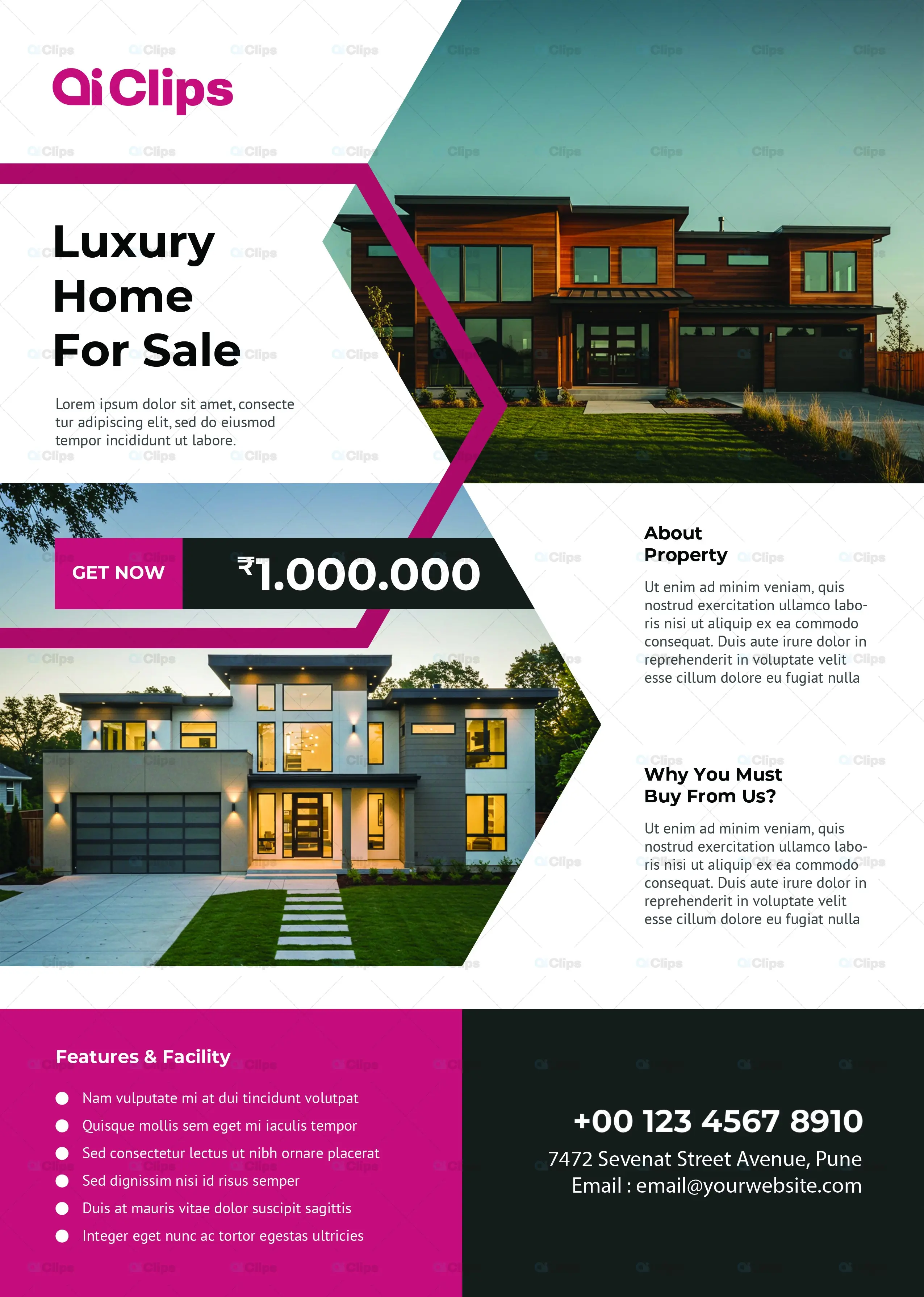 Modern Luxury Real Estate Social Media Template