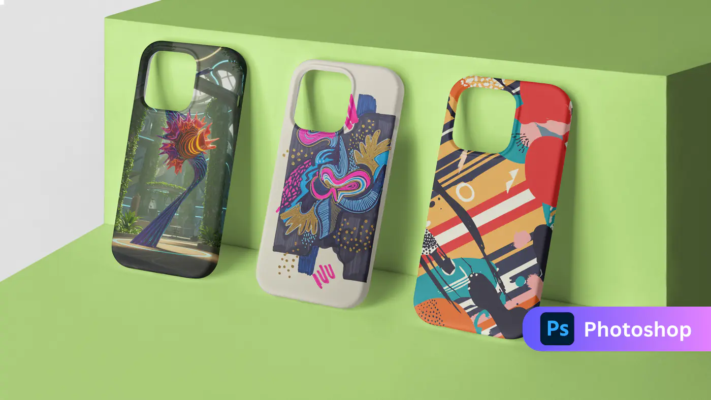 Artistic Phone Case Mockup Set