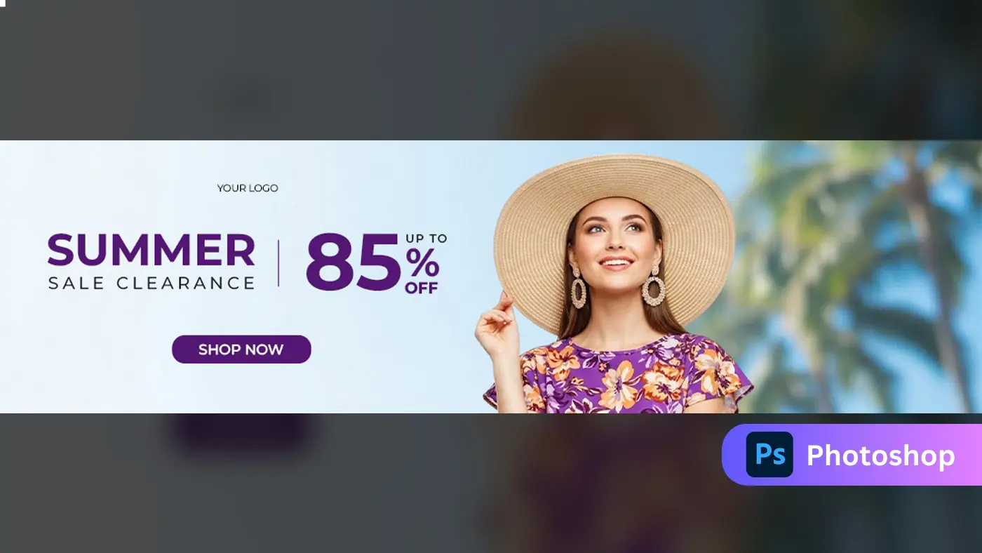 Summer Fashion Clearance Banner Template