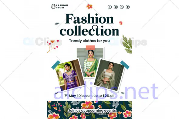 Trendy Fashion Collection PSD Template