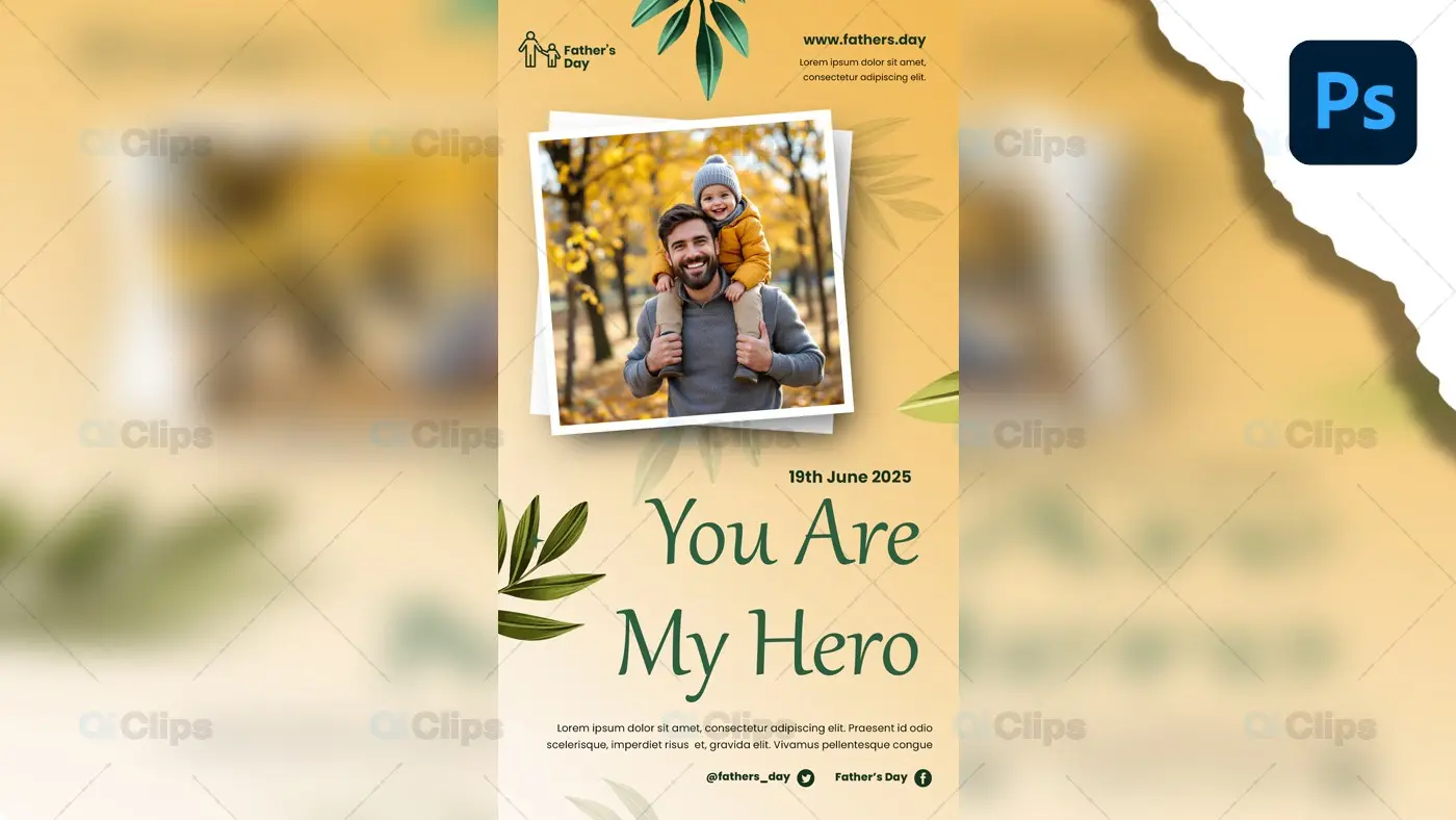 Father’s Day Celebration PSD Template