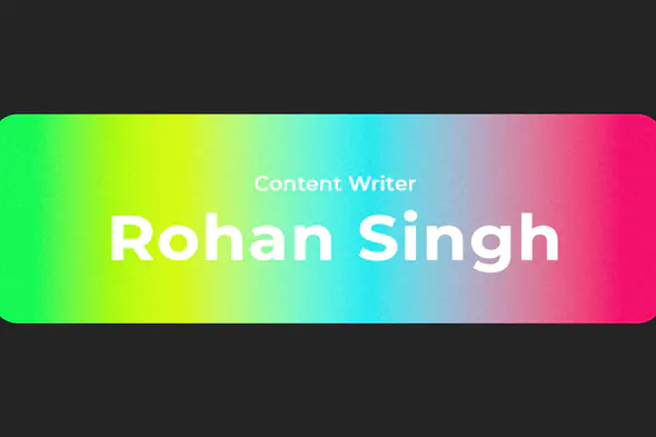 Gradient Content Writer Profile Editable Text Template