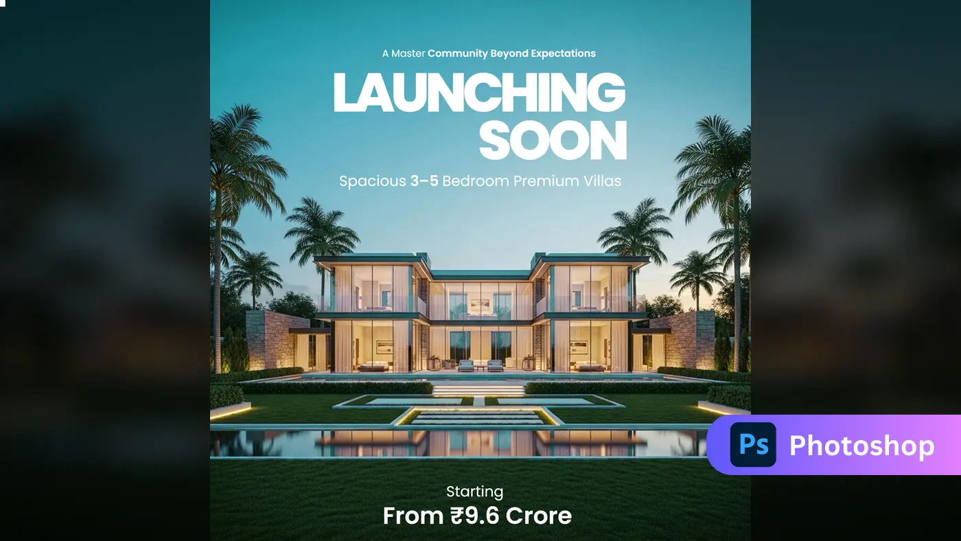 Luxury Villa Property Launch Banner Template