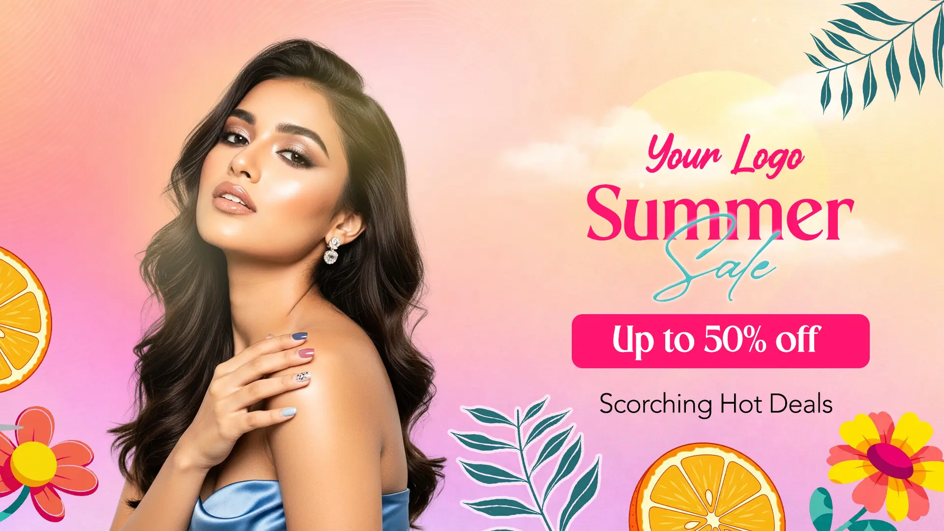 Radiant Summer Beauty Sale Template