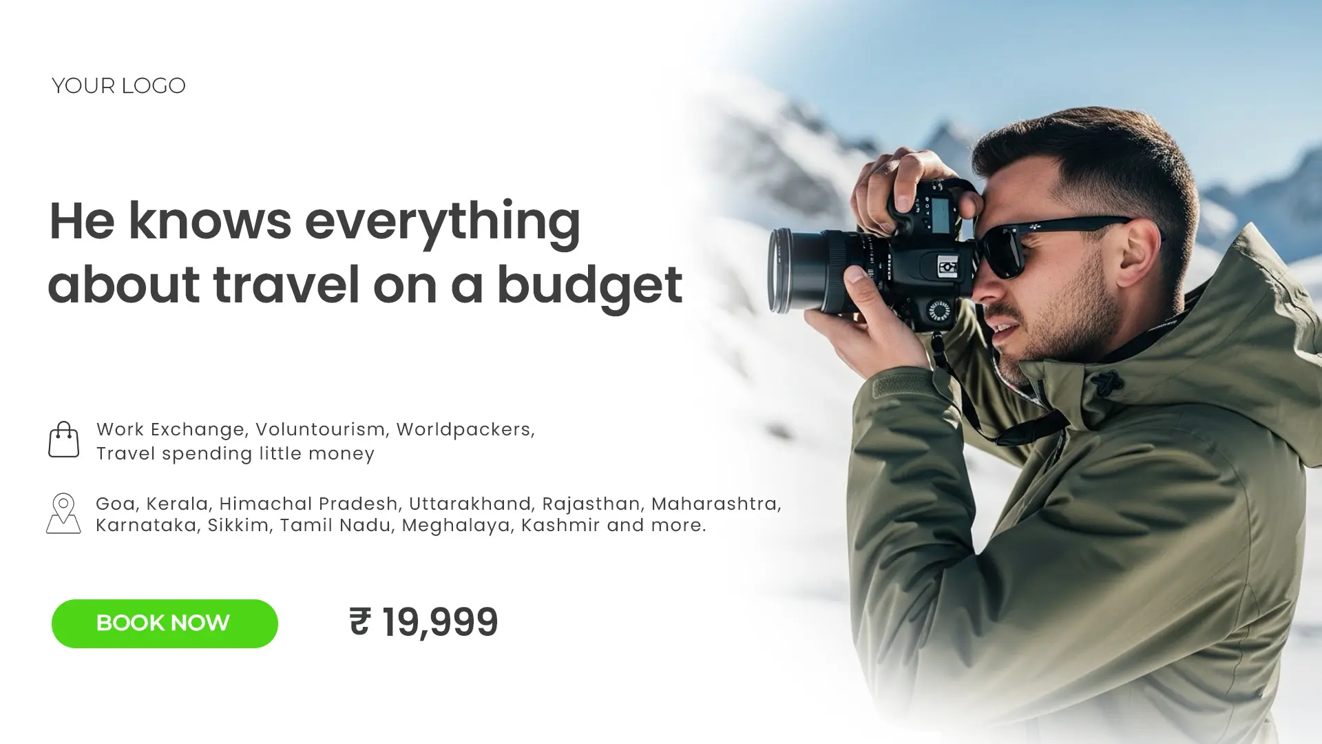 Budget Travel Package Ad Template