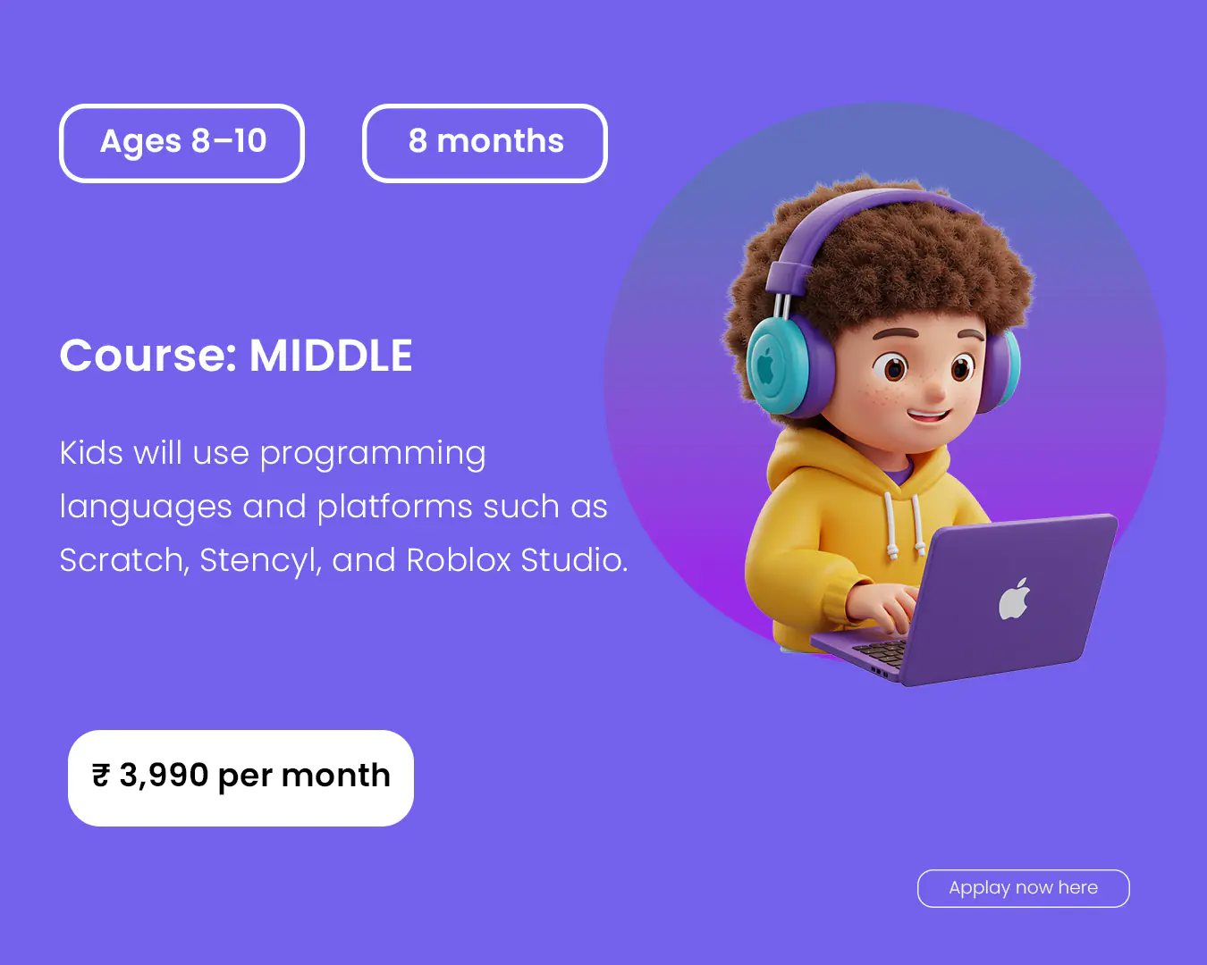 Enhanced Kids Coding Course Advertisement Template