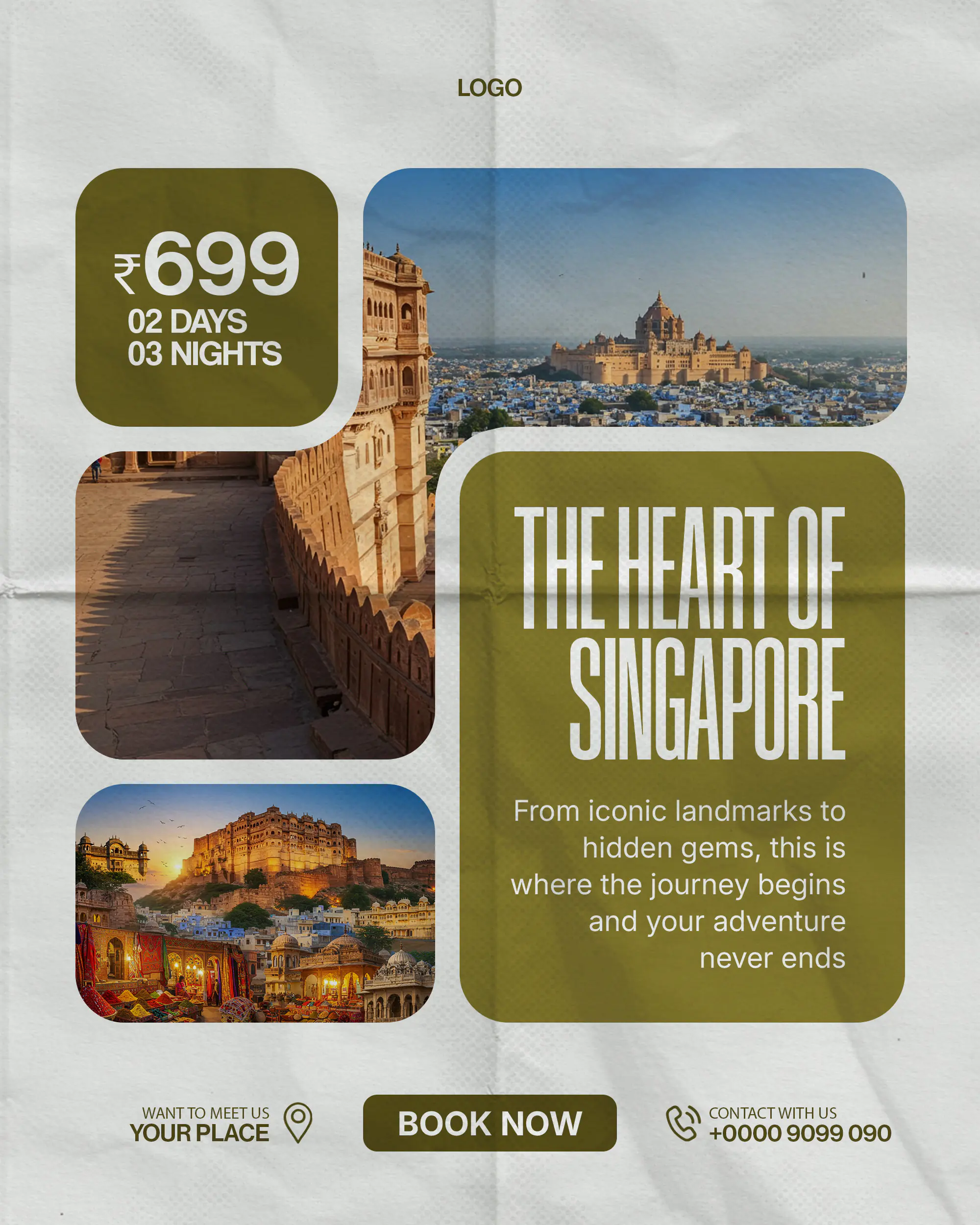 Elegant Indian Tourism Promotion Template
