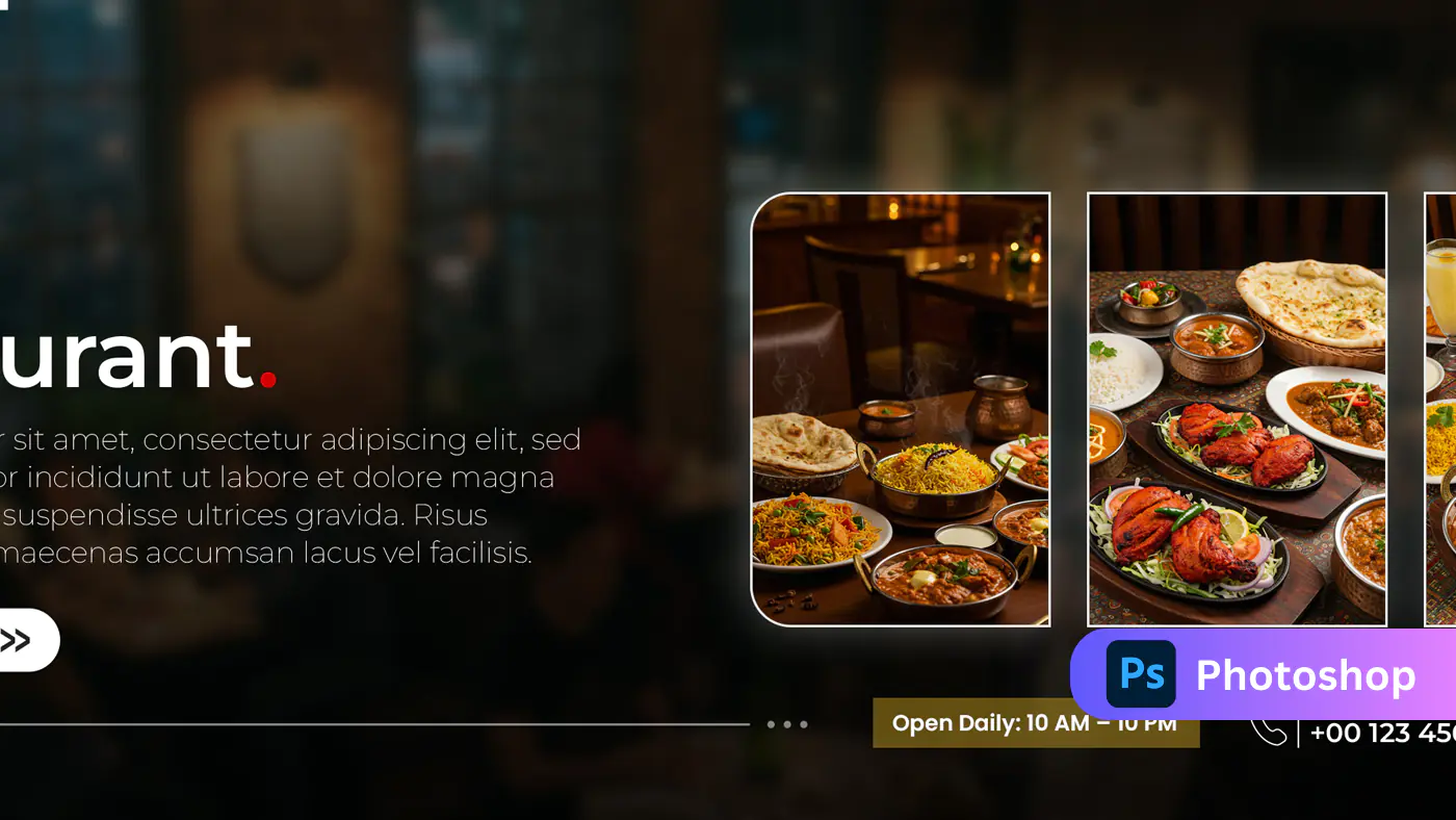 Indian Restaurant Promotion Banner