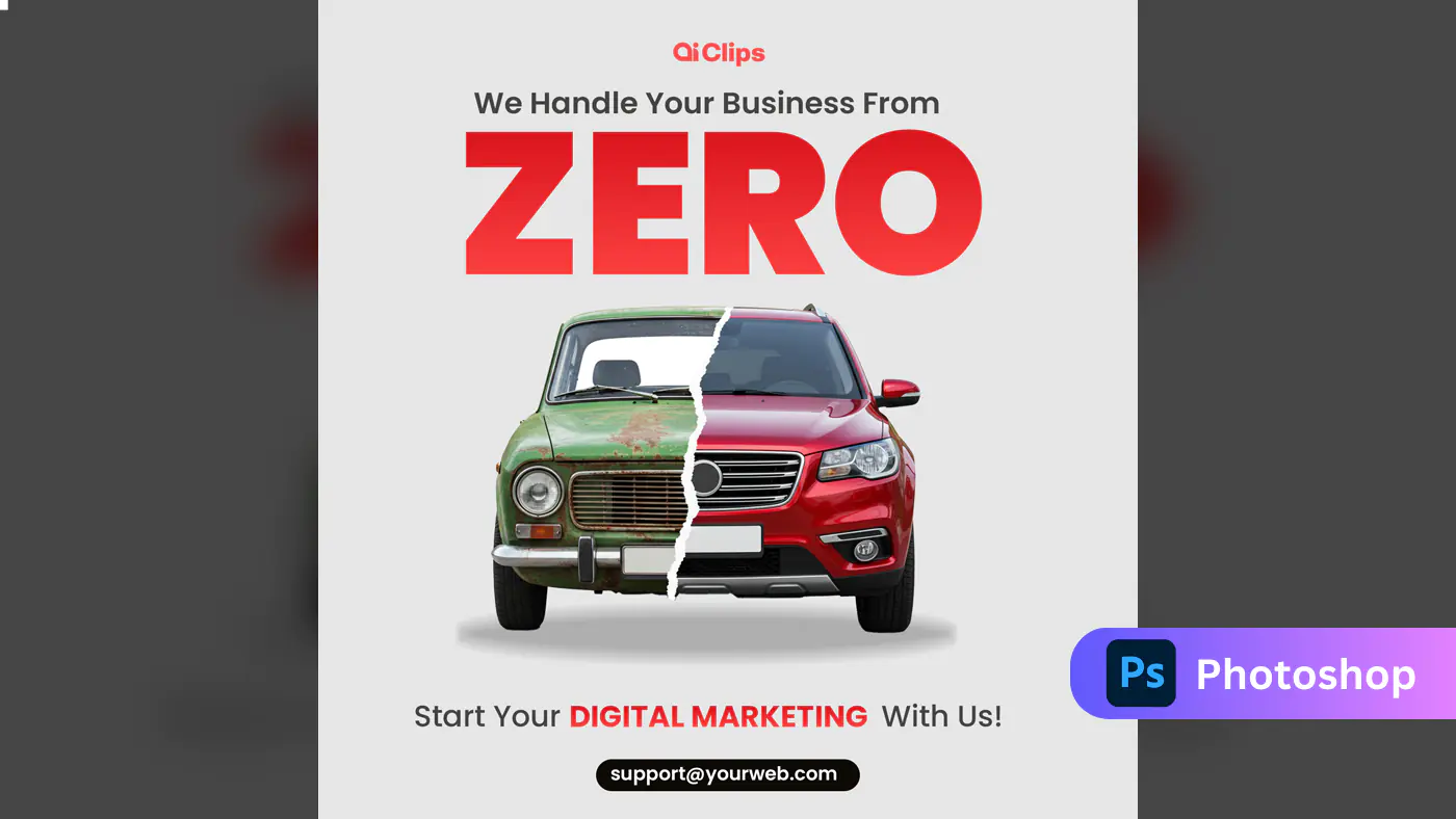 Digital Marketing Evolution Ad Template