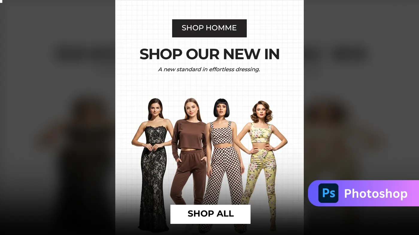 Chic Fashion E-commerce Ad Template