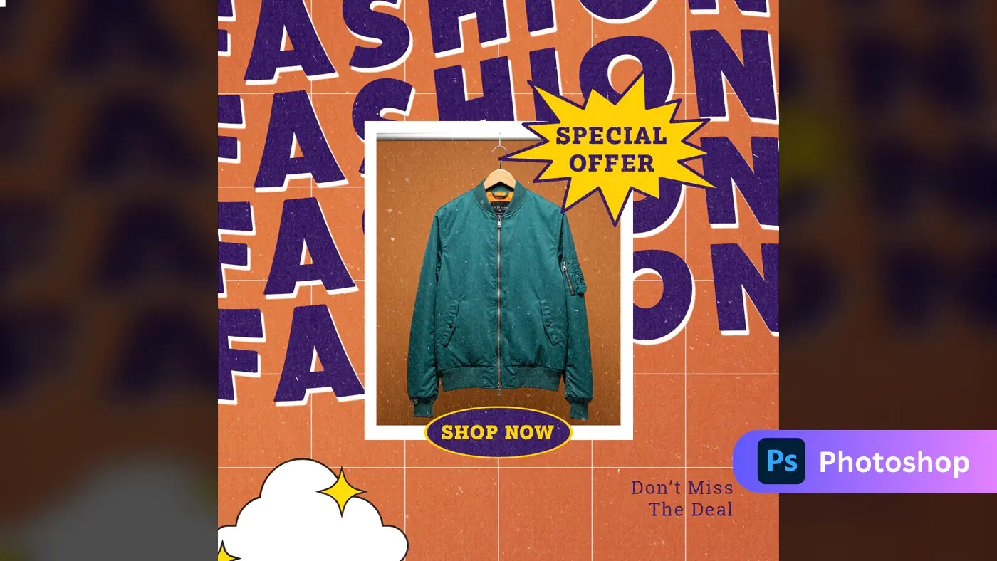 Retro Fashion Sale Promo Template