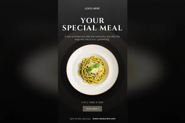 Gourmet Restaurant Promotional Template