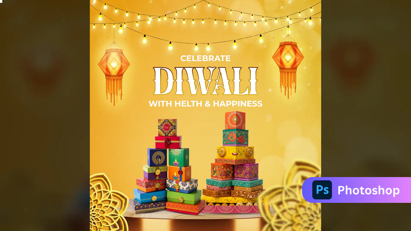 Festive Diwali Gift Box Promotion Template