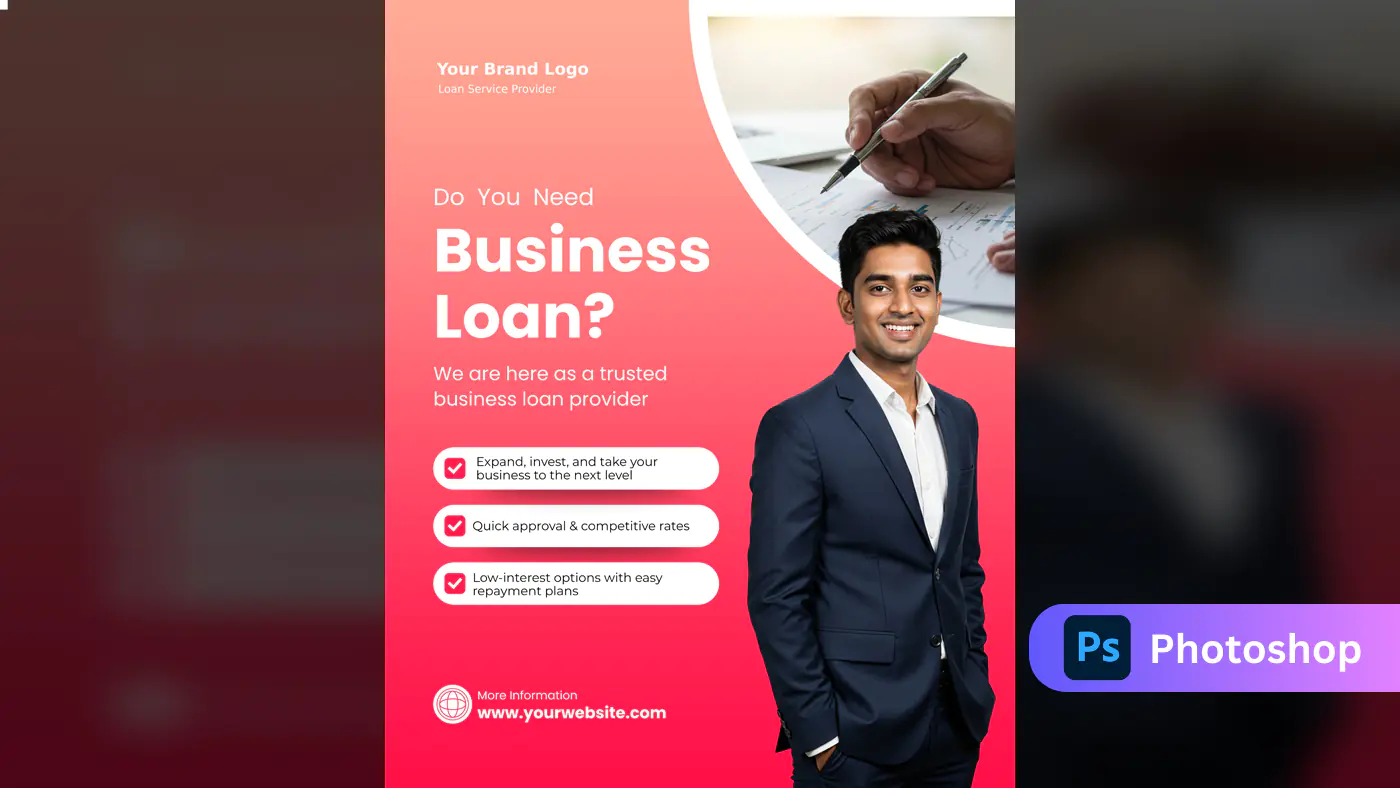 Business Loan Provider Promotional Template