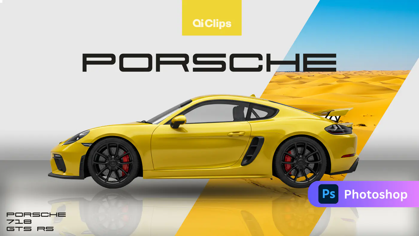 Porsche 718 GTS RS Desert Showcase Template
