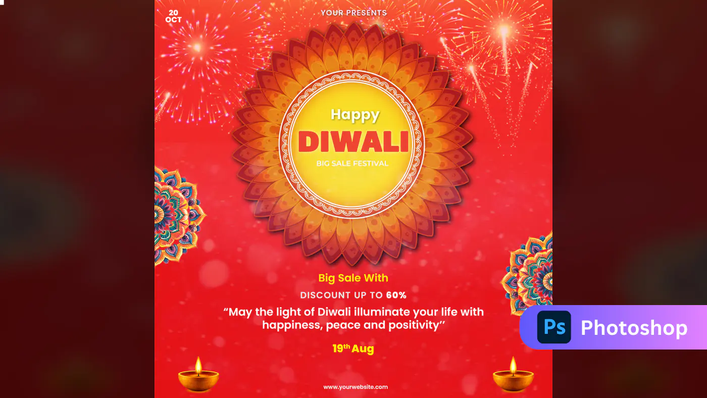 Diwali Big Sale Festival Template