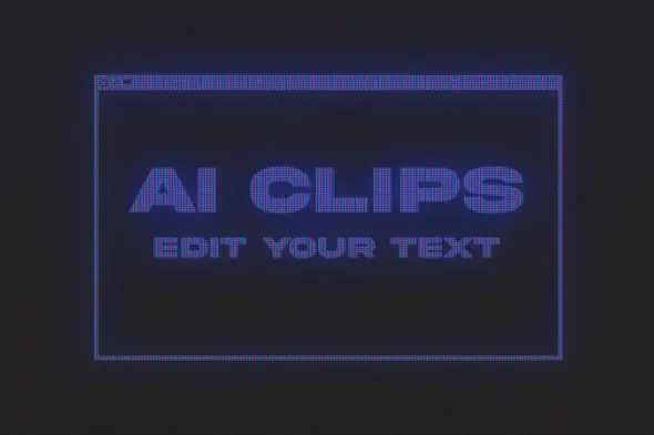 Holographic Screen Text Effect Futuristic Sci-Fi Typography