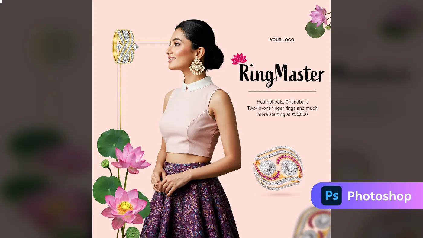Luxury Diamond Ring Promotion Template