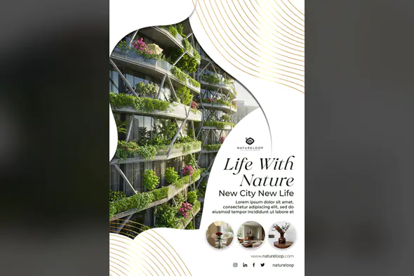 Eco-Friendly Housing Ad Template
