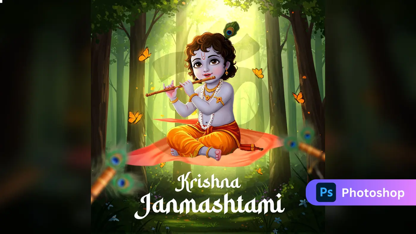 Krishna Janmashtami Festival  Template