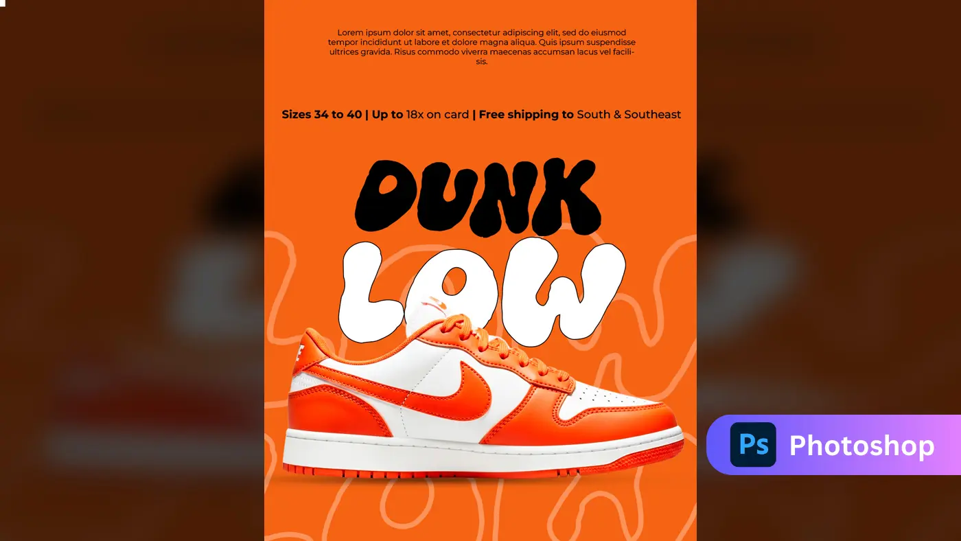 Bold Sneaker Drop Social Media Template