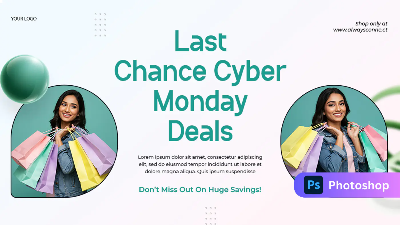 Cyber Monday Sale Banner Template