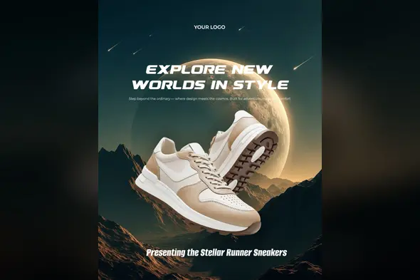 Cosmic Sneaker Promotion Template