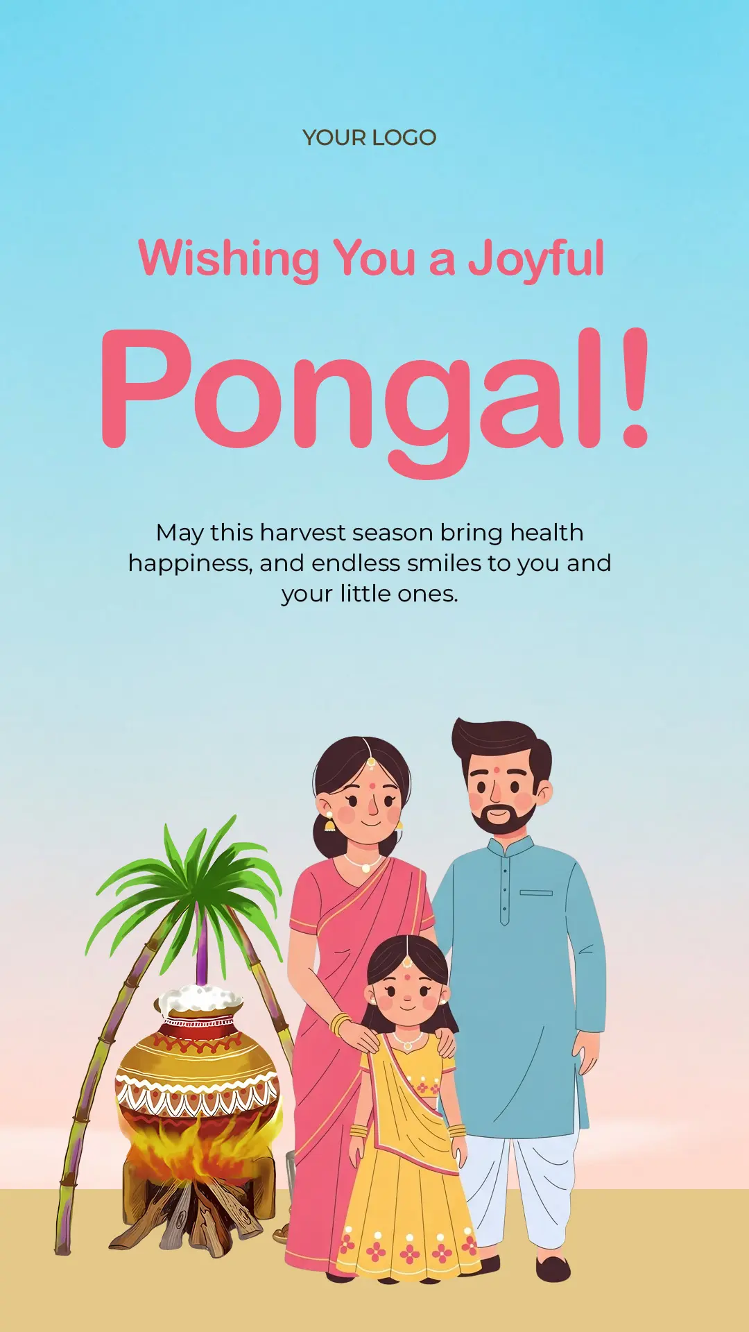 Happy Pongal Festival Story Template